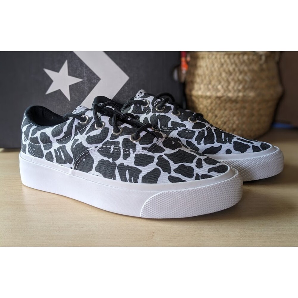 *NEW* Converse Skid Grip OX Animal Print Unisex Low Top Sneakers W7.5 M6